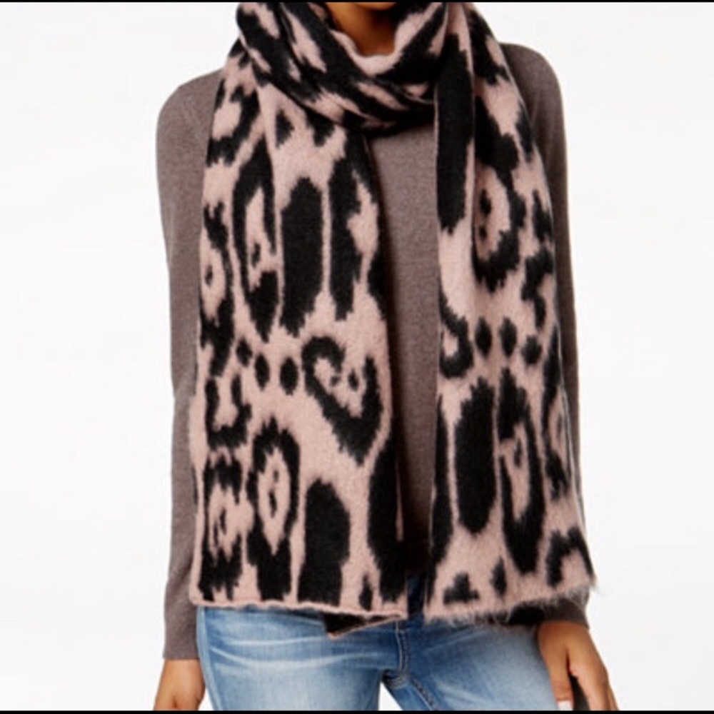 Betsey Johnson Blush Cozy-Critter Muffler Scarf